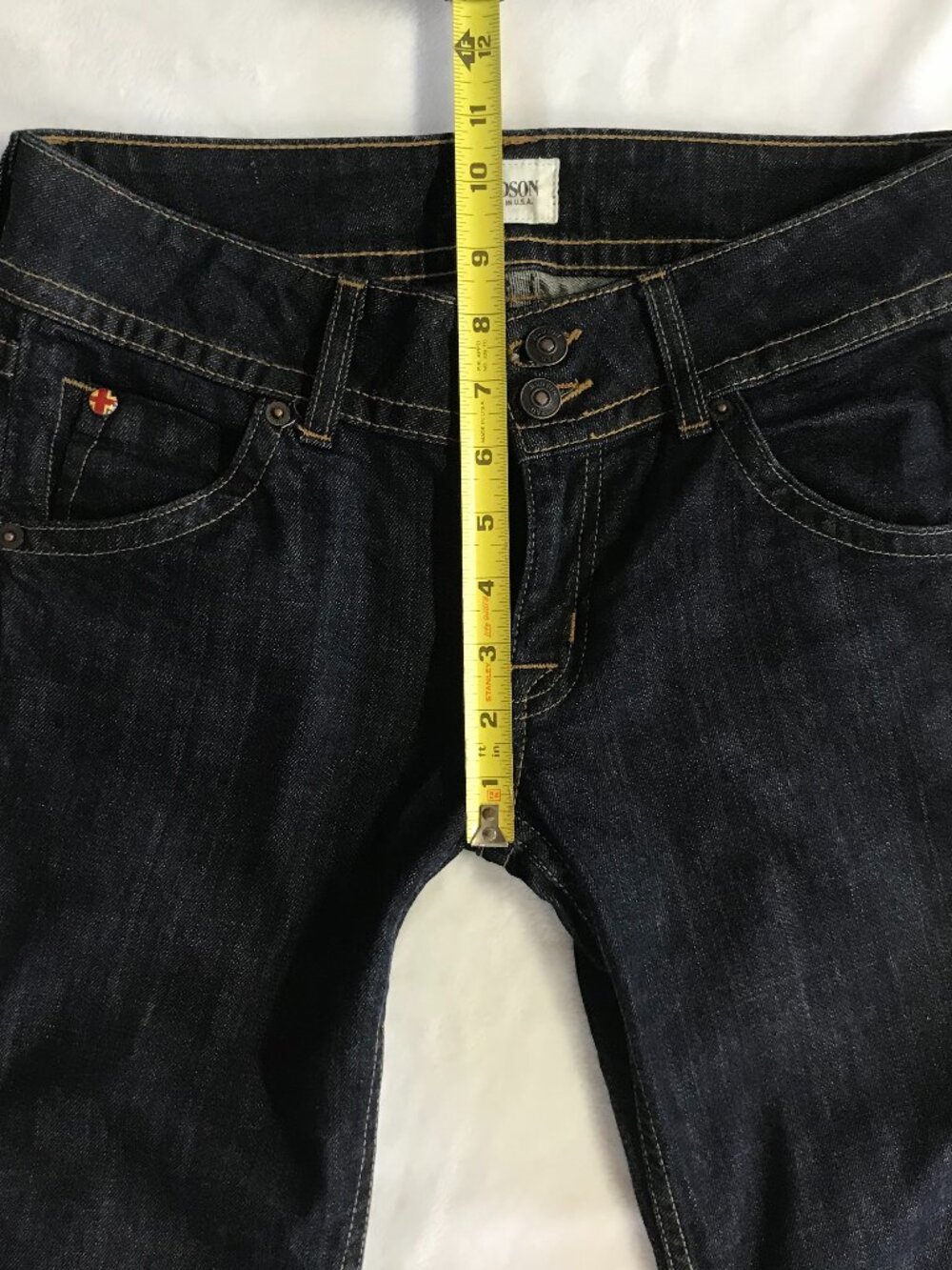 Hudson Jeans Petite Bootcut Dark Wash Stretch Denim Mid Rise 27 - Picture 6 of 12